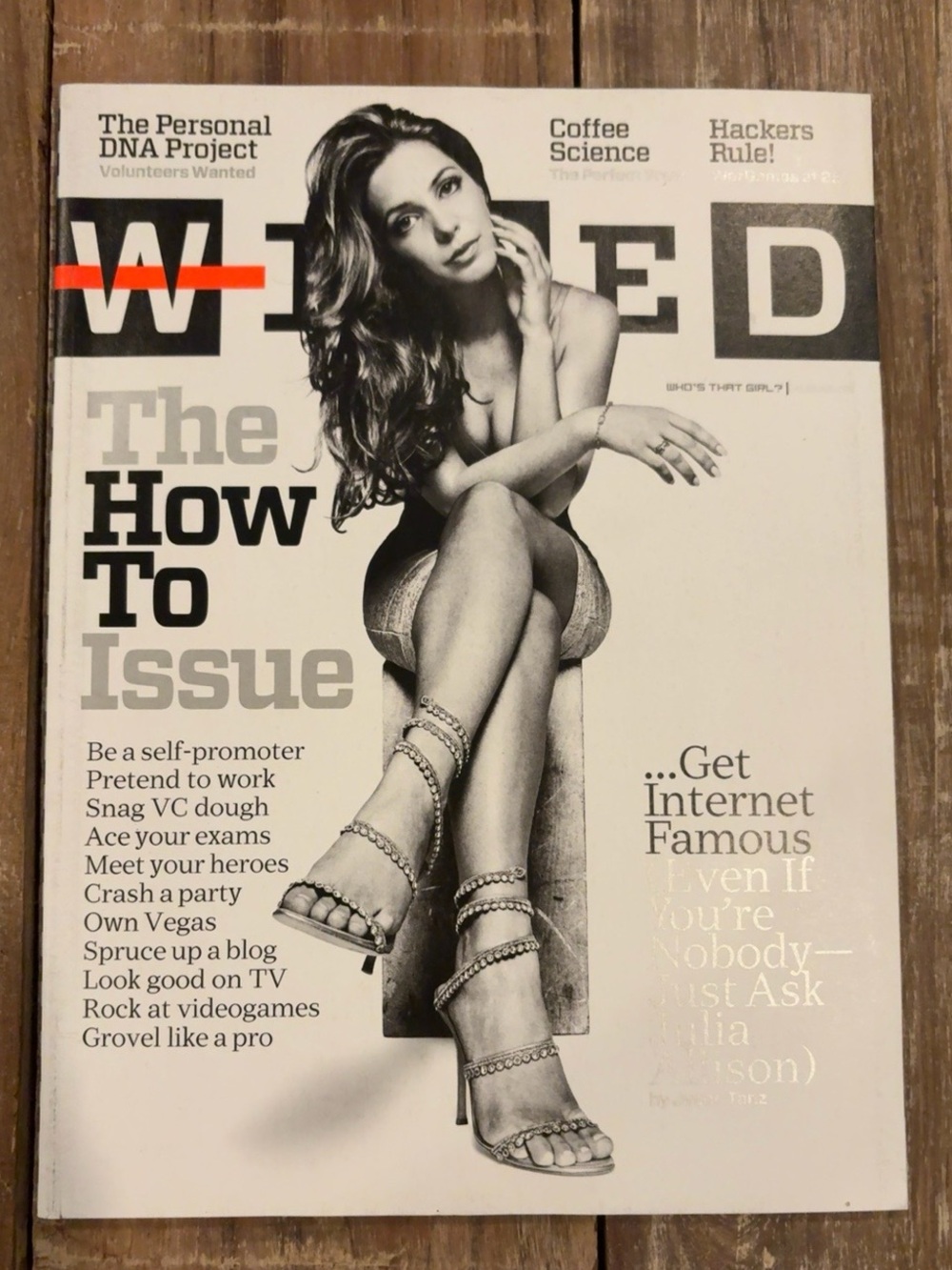 WIRED Magazine August 2008 Julia Allison How To Issue 16.08 Vintage Tech